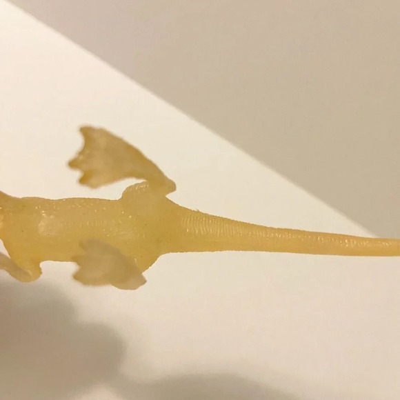 Vintage Glow in the  Dark Dinosaur Figures Stegosaurus Saurornitholestes Toys - Picture 11 of 12